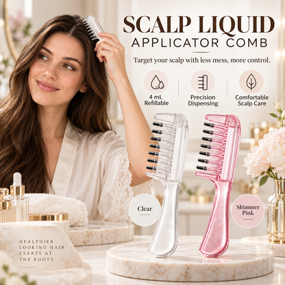 Crystal Roller Scalp Oil Applicator Comb