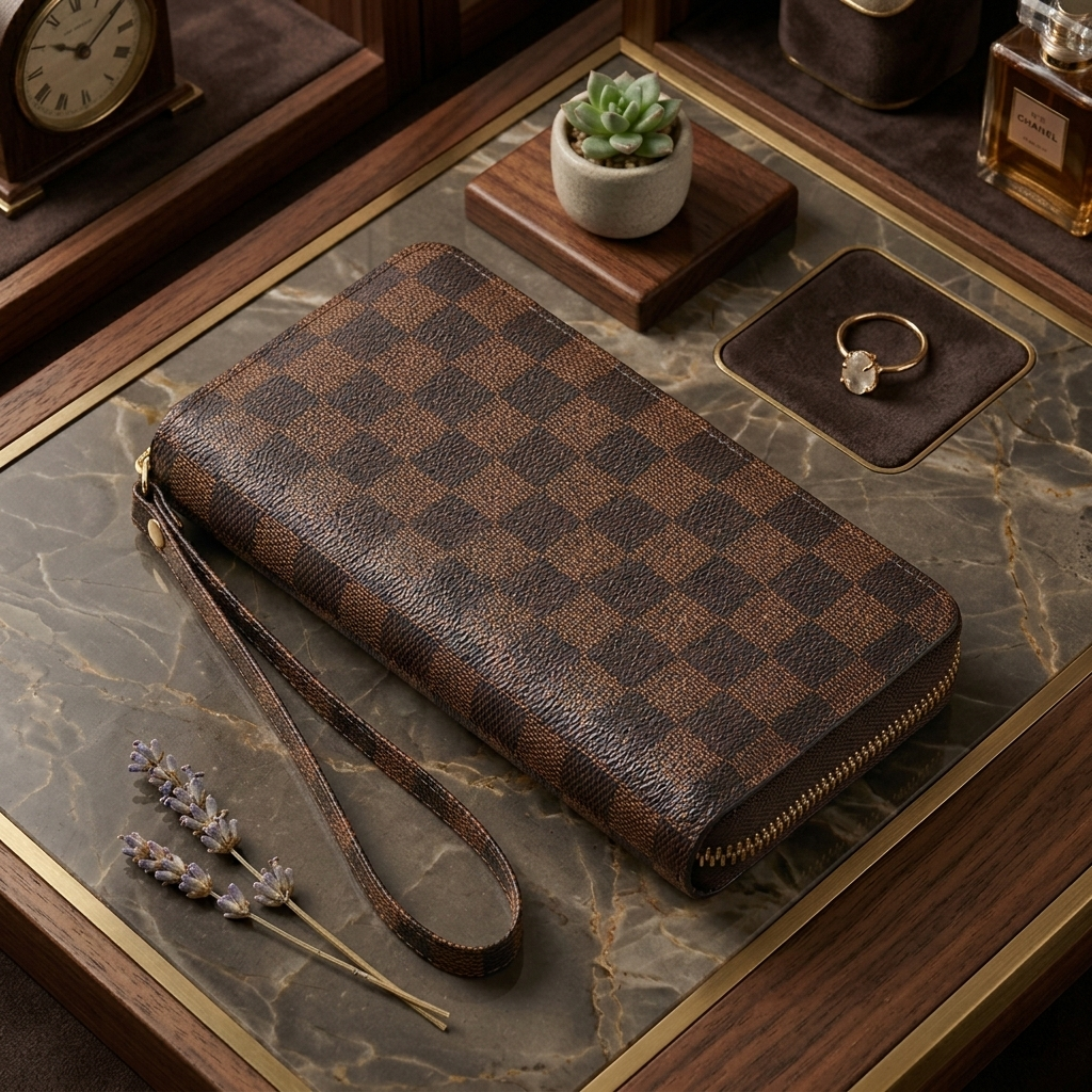 Elegant Womens Double-Zip Long Wallet — Refined Simplicity, Everyday Function